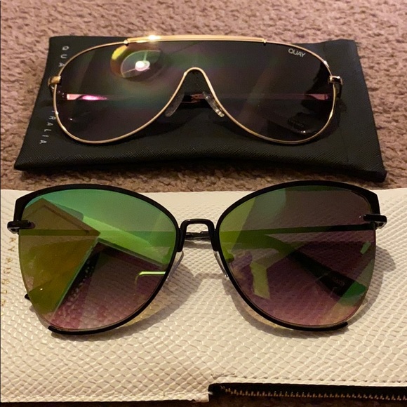 2 for 1! Never worn pairs of Quay Sunglasses.